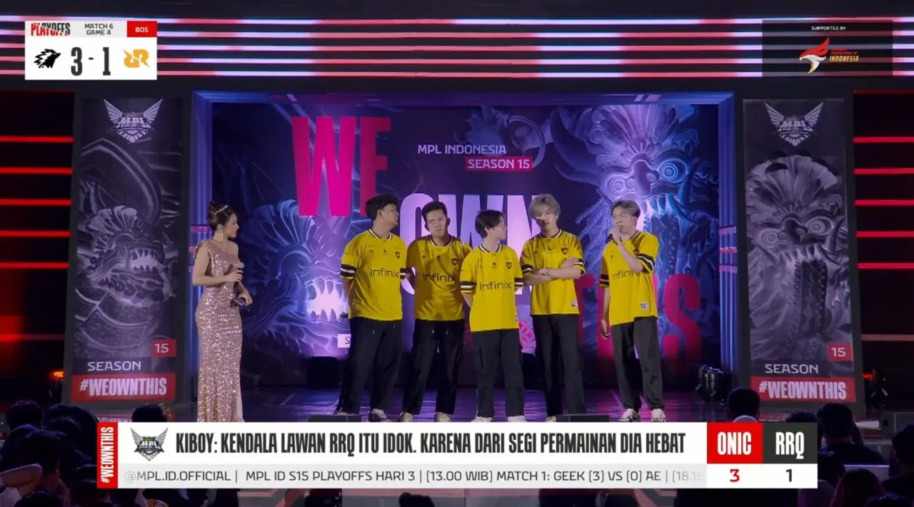 Hasil Playoffs MPL ID Season 15 ONIC Esports vs RRQ Hoshi