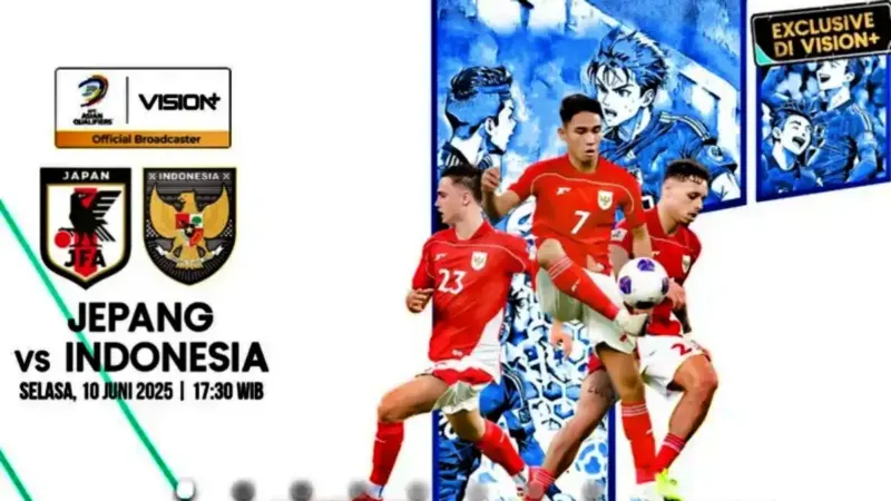 Link Live Streaming Jepang vs Indonesia Kualifikasi Piala Dunia 2026