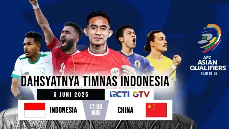 Link Live Streaming Timnas Indonesia Vs China