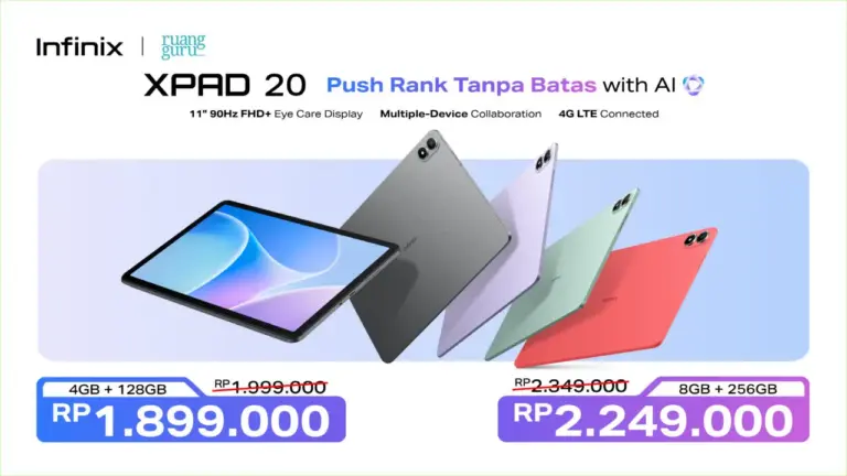 Infinix Luncurkan XPAD 20, ZCLIP & XBAND: Tablet AI untuk Belajar hingga Gaming