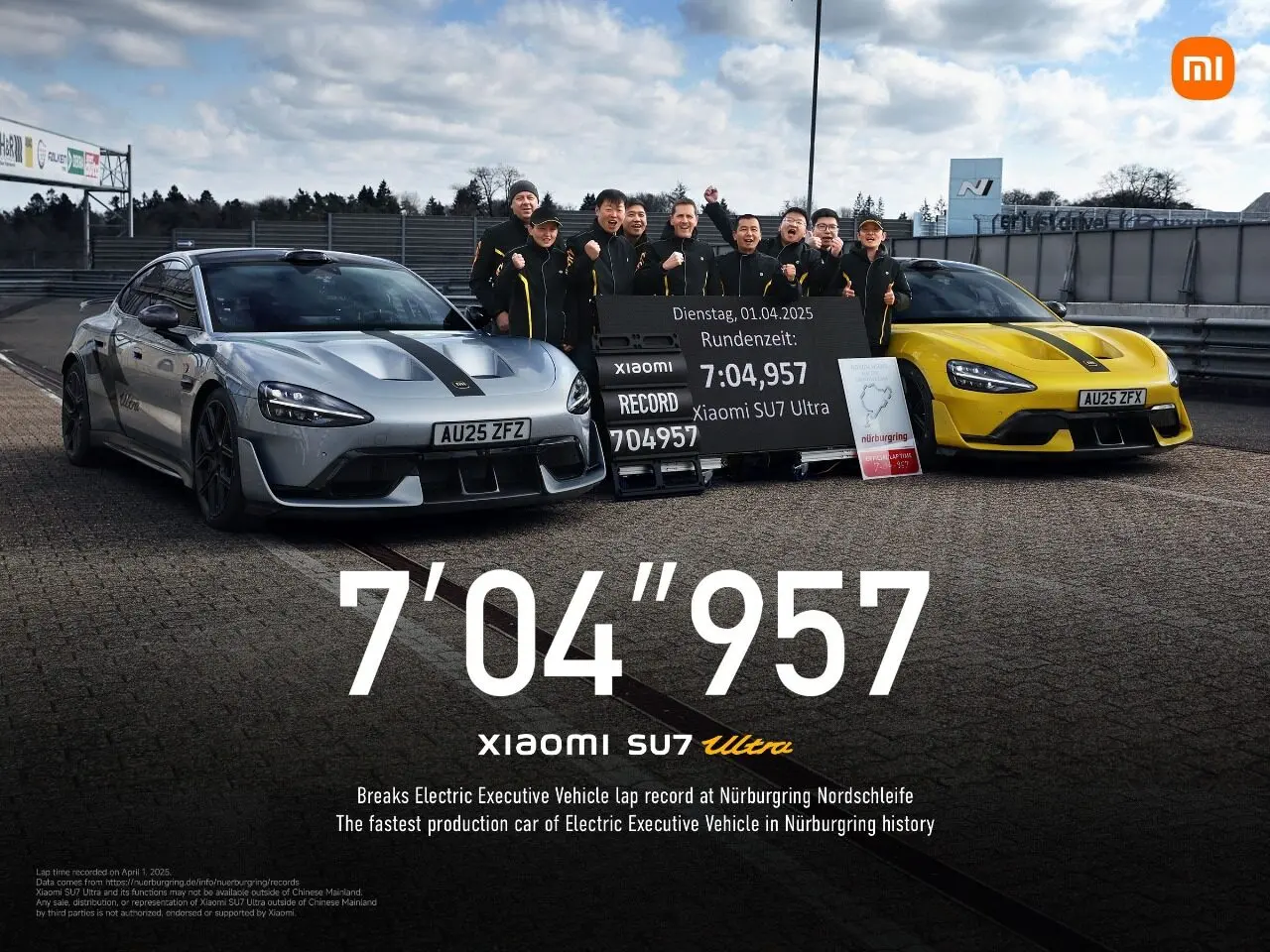 Rekor Baru! Xiaomi SU7 Ultra Ukir Prestasi di Nürburgring