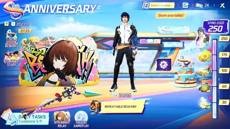 Cara Mendapatkan Bundle Beyond Infinity FF Gratis Spesial Ulang Tahun ke-8 Free Fire!