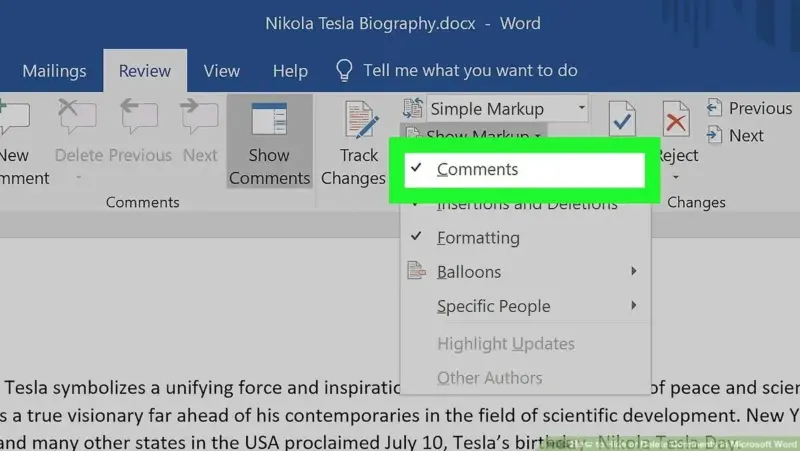 Cara Menghapus Komentar di Microsoft Word