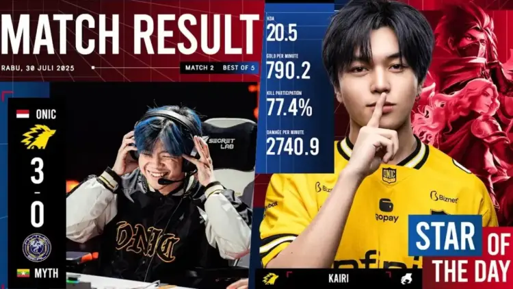 Hasil Knockout Stage MSC 2025 ONIC ID vs Mythic SEAL