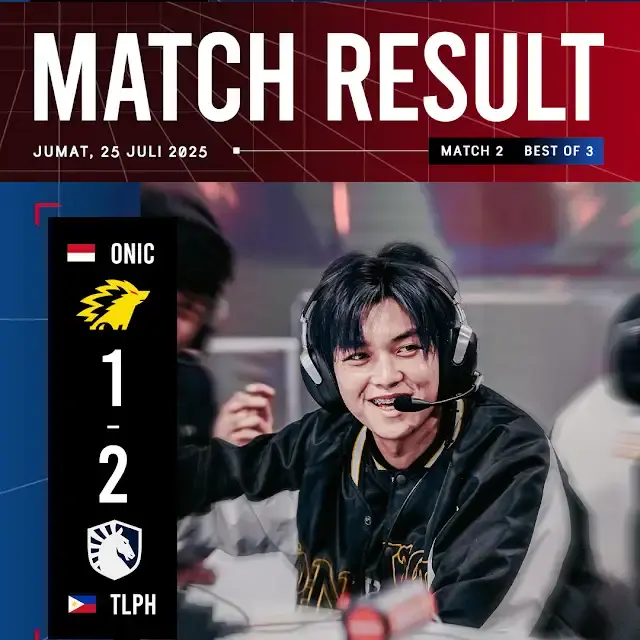 Hasil ONIC ID vs Team Liquid PH MSC 2025