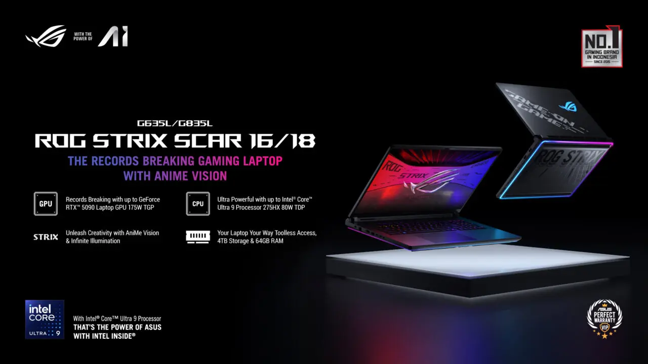 ROG Strix SCAR 16/18 2025, Mahakarya Baru di Era Gaming yang Makin Intensif
