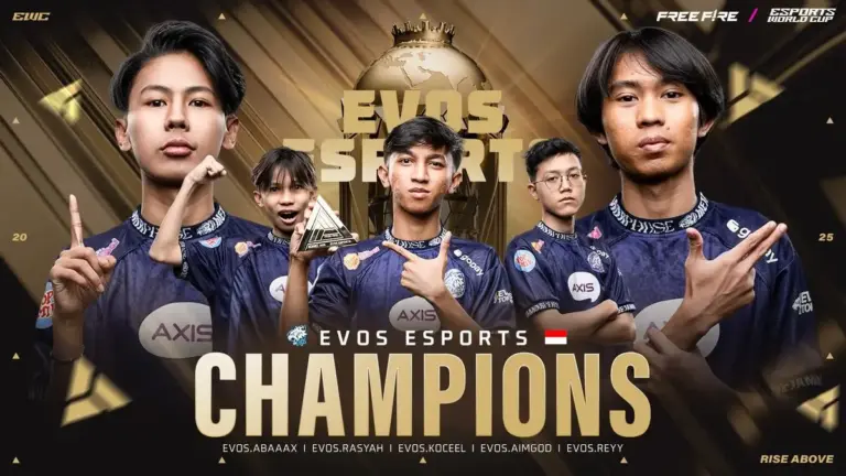 Hadiah EWC FF 2025, Segini yang Didapat Evos Divine Sebagai Juara!