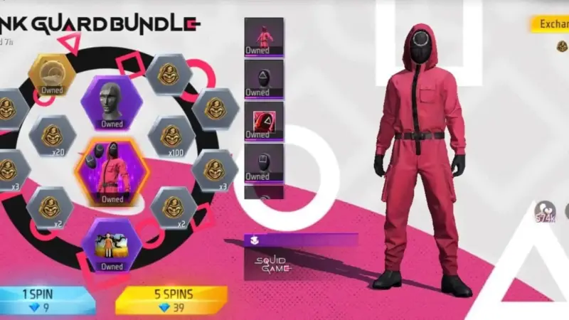 Cara Dapat Bundle Free Fire x Squid Game Eksklusif