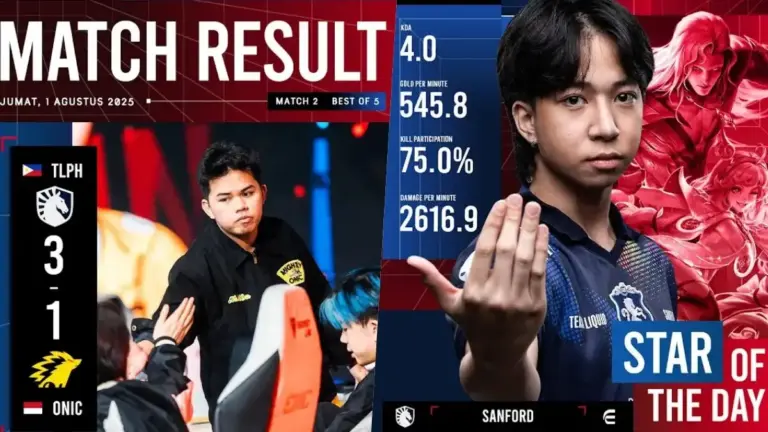 Hasil Semifinal MSC 2025 Team Liquid PH vs ONIC ID