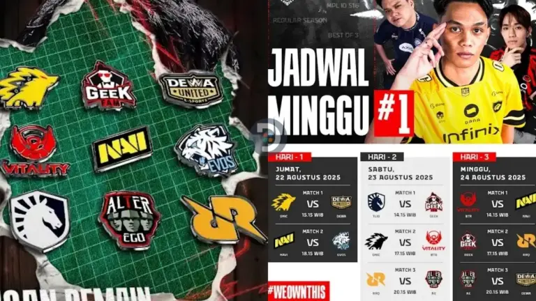 Jadwal MPL ID Season 16 Week 1