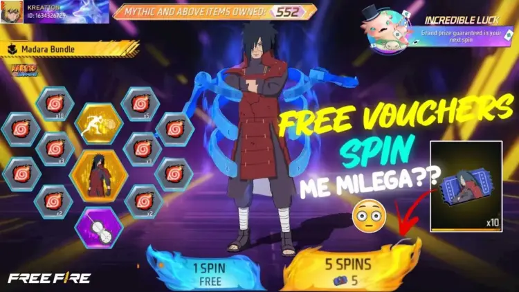 Cara Mendapatkan Bundle Madara Ff