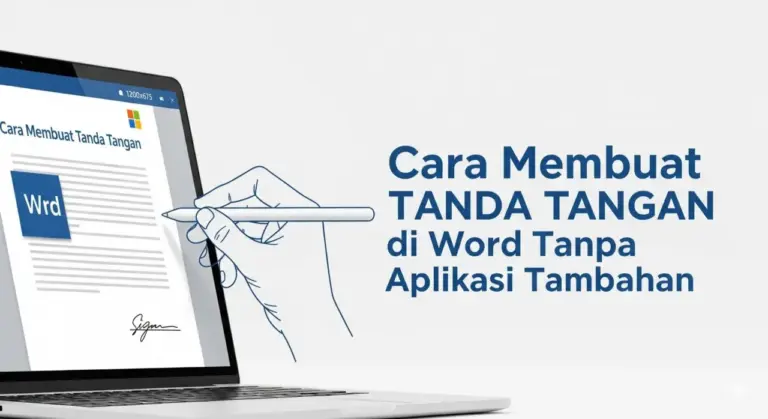 Cara Membuat Tanda Tangan di Word Tanpa Aplikasi Tambahan