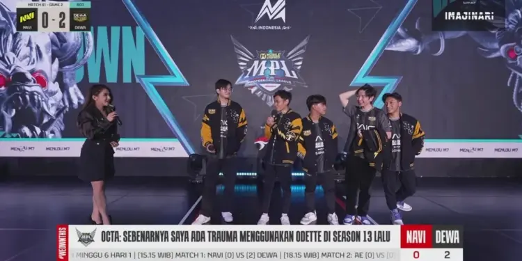 Hasil MPL ID S16 NAVI vs Dewa United Esports