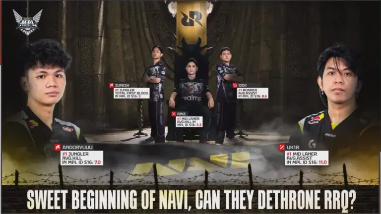 Hasil MPL ID Season 16 NAVI vs RRQ Hoshi