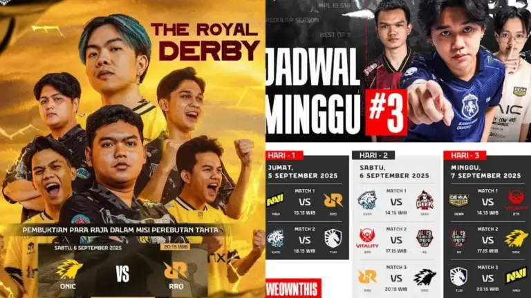 Jadwal MPL ID Season 16 Week 3, Sajikan Laga The Royal Derby