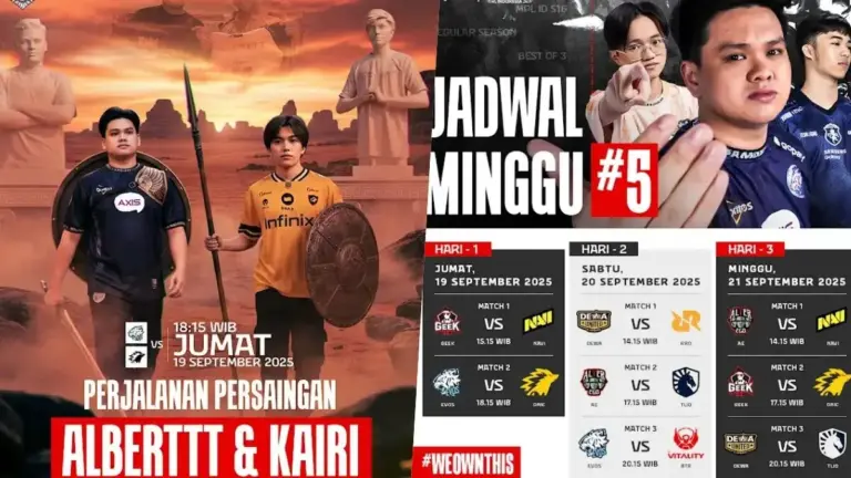 Jadwal MPL ID Season 16 Week 5, Mampukah ONIC Pertahankan Tahta 5 Jadwal MPL ID Season 16 Week 5, Mampukah ONIC Pertahankan Tahta