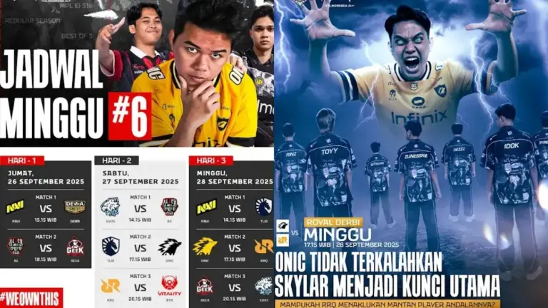 Jadwal MPL ID Season 16 Week 6, Pertarungan Leg Kedua Dimulai