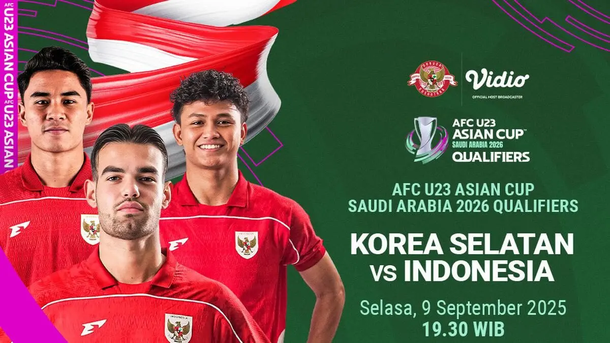 Link Live Streaming Indonesia vs Korea Selatan Piala Asia U-23 2025