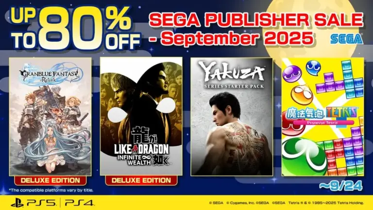 Diskon Hingga 80%, SEGA Publisher Sale September 2025 Dibuka