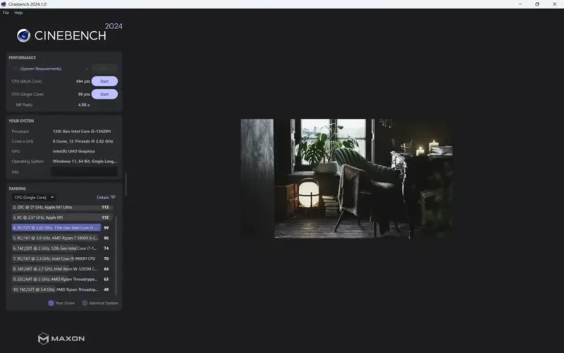 
Cinebench 2024
