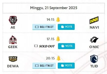 Jadwal Mpl Id S16 Week 5