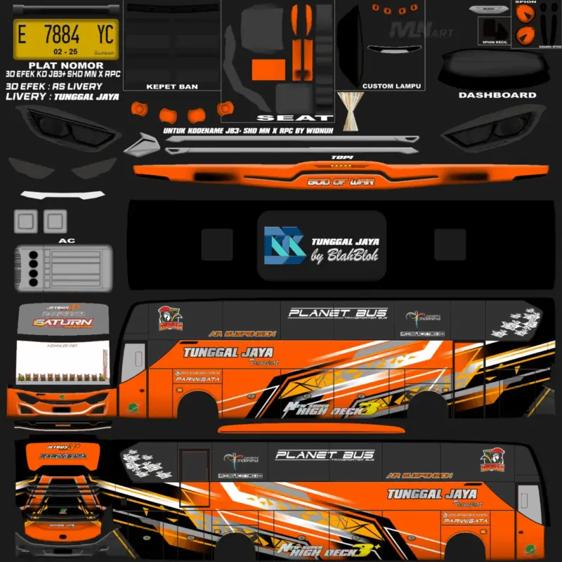 20+ Livery Srikandi SHD Jernih BUSSID Gratis Terbaru 2025