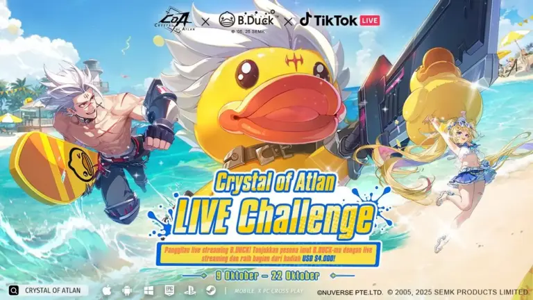Kolaborasi Crystal of Atlan x B.Duck dan Fitur Baru Tersedia 30 Oktober di Steam