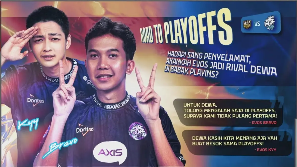 Hasil MPL ID Season 16 DEWA United Esports vs EVOS Esports
