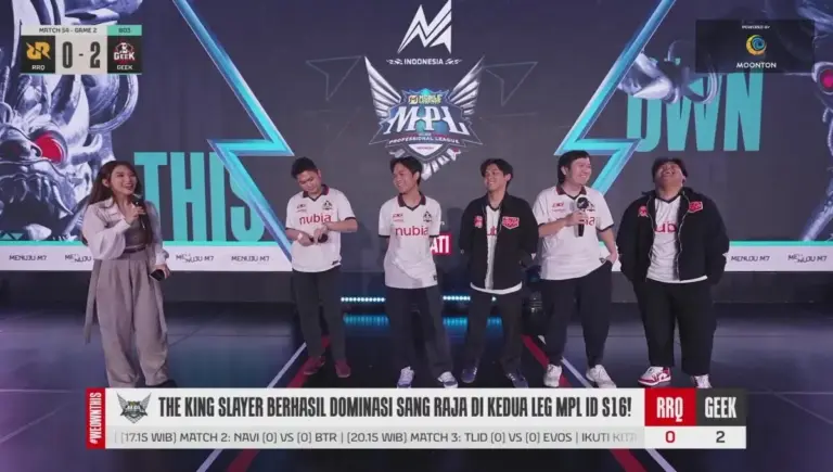 Hasil MPL ID Season 16 RRQ Hoshi vs Geek Fam 6 Hasil MPL ID Season 16 RRQ Hoshi vs Geek Fam