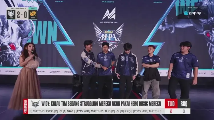 Hasil MPL ID Season 16 Team Liquid ID vs RRQ Hoshi