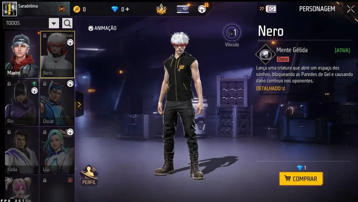 Karakter Baru FF Nero Hadir 29 Oktober, Gloo Wall Auto Mati