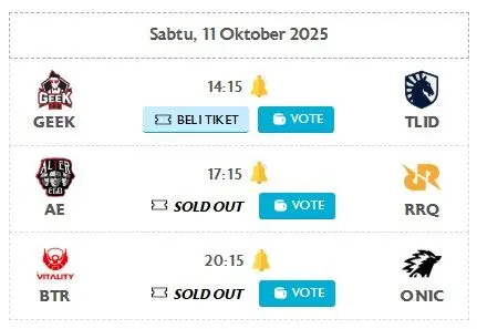 Jadwal MPL ID S16 Week 8