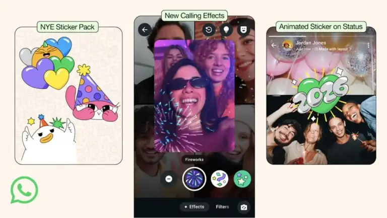 WhatsApp Luncurkan 4 Fitur Baru Edisi Tahun Baru 2026, Ada Animasi Kembang Api!