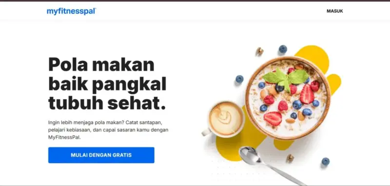 6 Website Penghitung Kalori Harian, MyFitnessPal