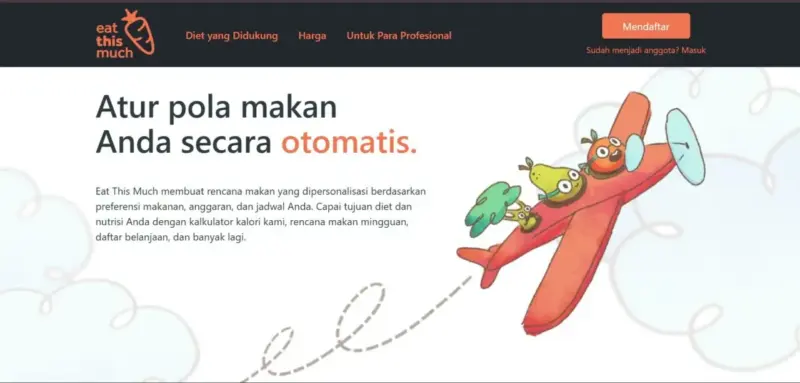 6 Website Penghitung Kalori Harian untuk Diet, EatThisMuch