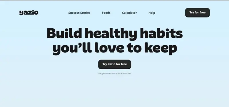 website olahraga, Yazio