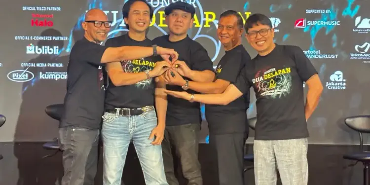 Press Conference Konser Dua Delapan Padi Reborn/Ivan Two Putra (VOI)
