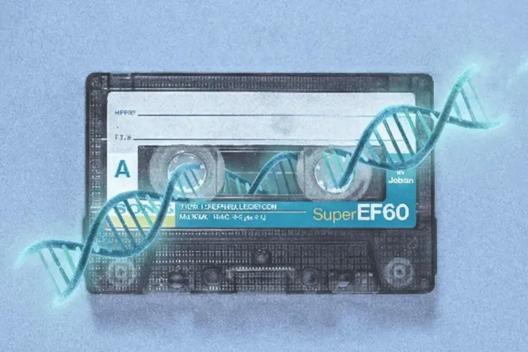 Ilustrasi DNA Cassette Tape - AI