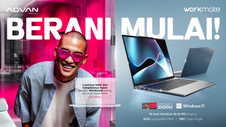 ADVAN Workmate R5, Laptop 4 Jutaan dengan Ryzen 5 & Layar IPS