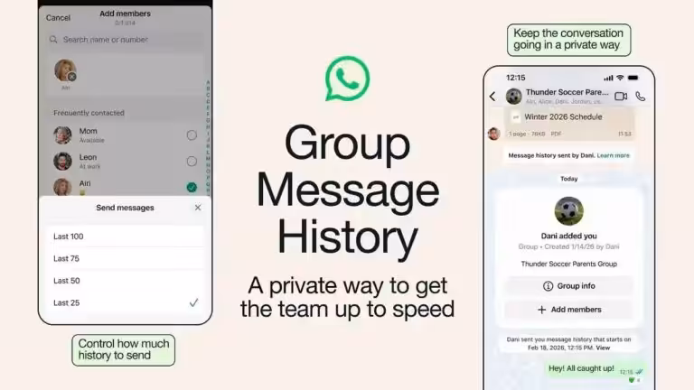 Anggota Baru Kini Bisa Lihat Riwayat Chat di Grup WhatsApp