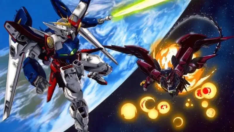 Gundam Wing Gundam Zero Vs Epyon | pertarungan anime paling terkenal