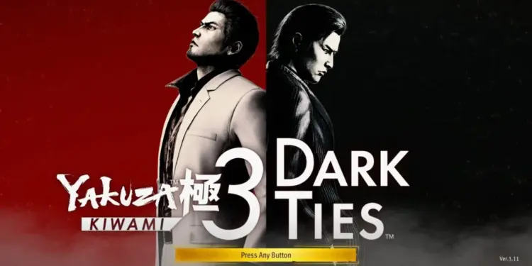 Halaman Awal Yakuza Kiwami 3 & Dark Ties Versi 1.11