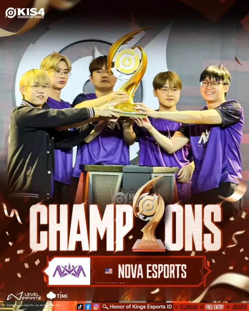 Nova Esports Juara KIS 4 HOK
