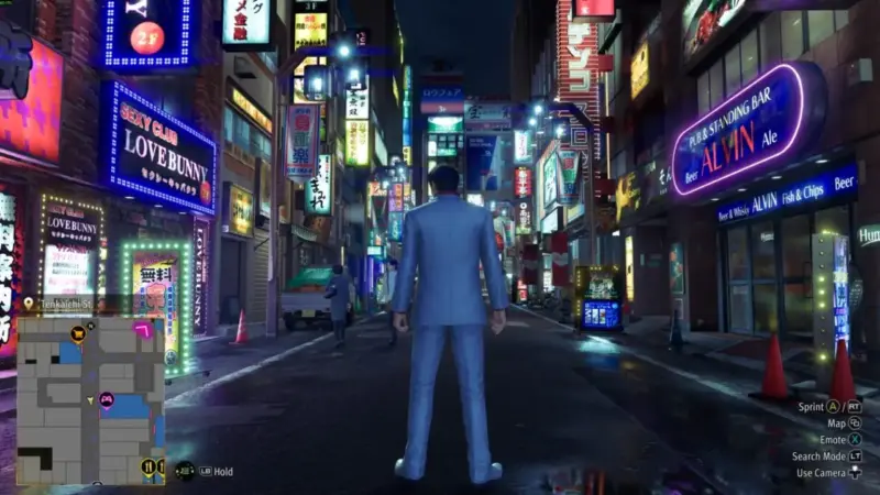 Suasana Malam Hari Di Kamurocho Dalam Game Yakuza Kiwami 3 & Dark Ties 2