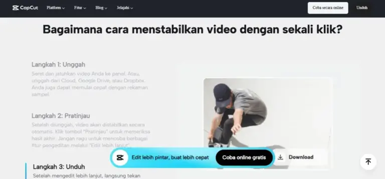 Solusi Editing Praktis dengan CapCut untuk Video Stabil dan Background Foto Lebih Rapi