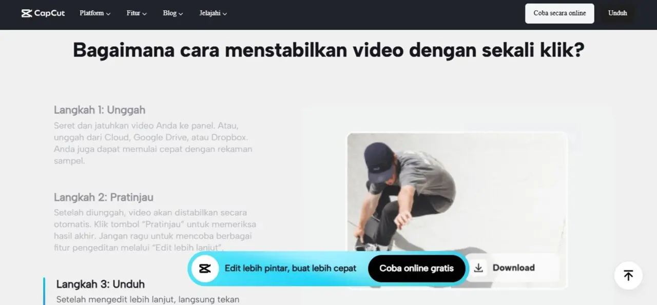 Solusi Editing Praktis dengan CapCut untuk Video Stabil dan Background Foto Lebih Rapi