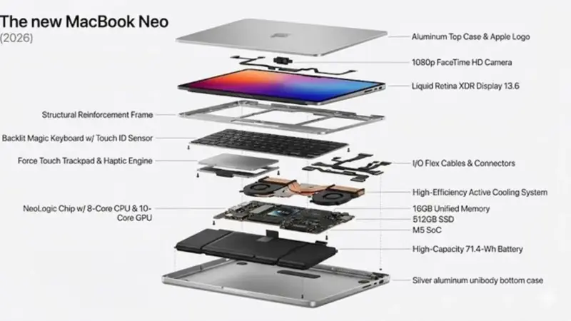 5 Kekurangan MacBook Neo yang Mungkin Bikin Kamu Nyesel 2 5 Kekurangan MacBook Neo, Laptop Termurah Apple
