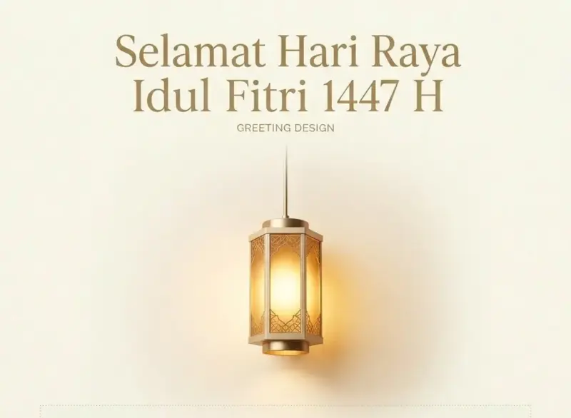 Prompt AI Kartu Ucapan Idul Fitri Estetis