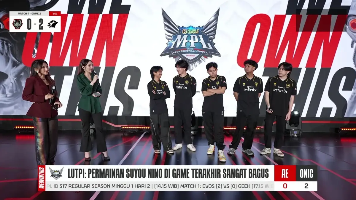 Hasil MPL ID S17 Week 1: Alter Ego vs ONIC Esports