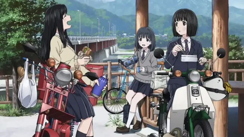 Super Cub | anime yang cocok saat mudik